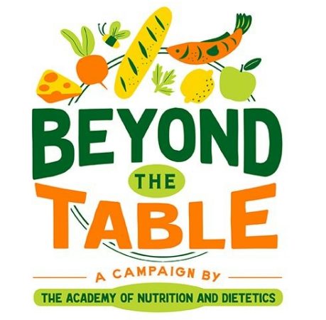 Beyond the Table banner - healthy food icons from the Academy of Nutrition and Dietetics