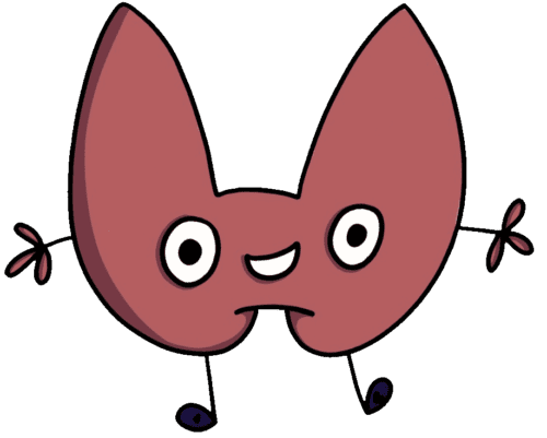 A thyroid graphic representing a pediatric thyroid gland treated by Dr. Joshua Smith, a pediatric endocrinologist in Pocatello and Idaho Falls.
