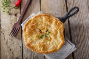 Chicken Pot Pie with Yogurt-Biscuit Topping