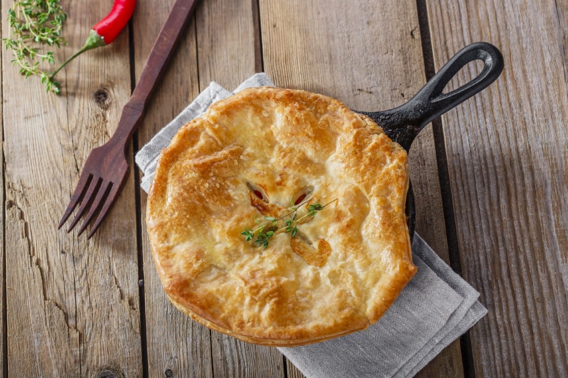 Chicken Pot Pie with Yogurt-Biscuit Topping