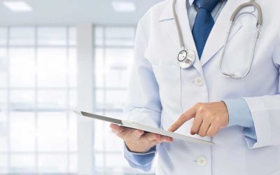 Diabetes Doctor looking the patient portal for Rocky Mountain Diabetes center in Idaho Falls and Pocatello.