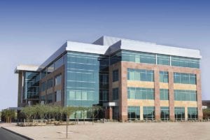 A large building representing a pharmaceutical company for an endocrine or diabetes doctor related study in Idaho Falls or Pocatello.