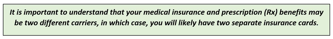 Diabetes pre-authorization may have two insurance cards for medication and healthcare.