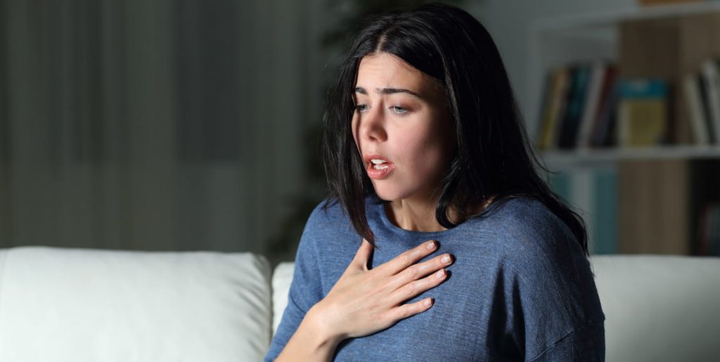 A woman suffering from an adrenal disorder, who needs the medical care from our endocrinology specialty doctor in Idaho Falls and Pocatello.