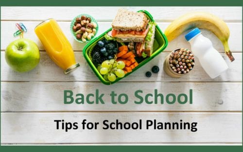 Back to School - Tips for School Planning