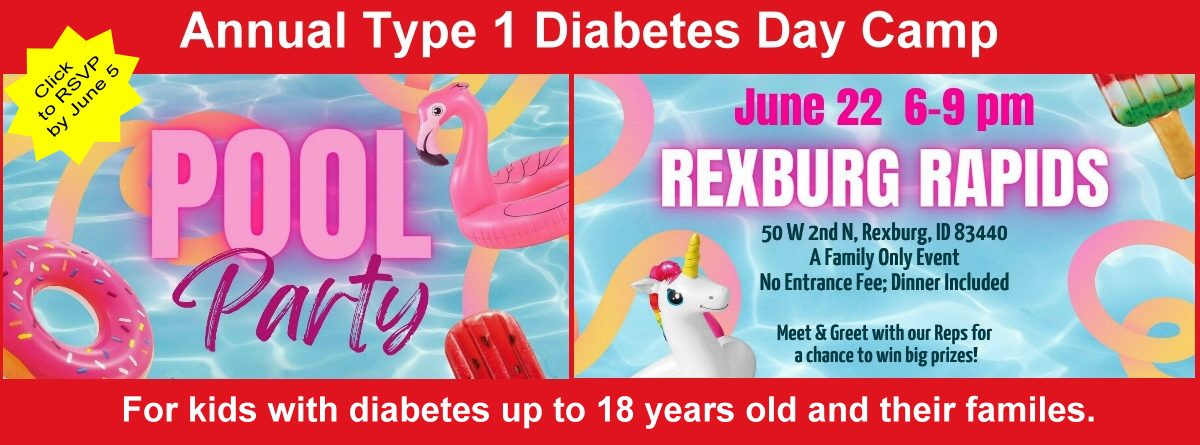 Type 1 diabetes kids camp 2024 banner.